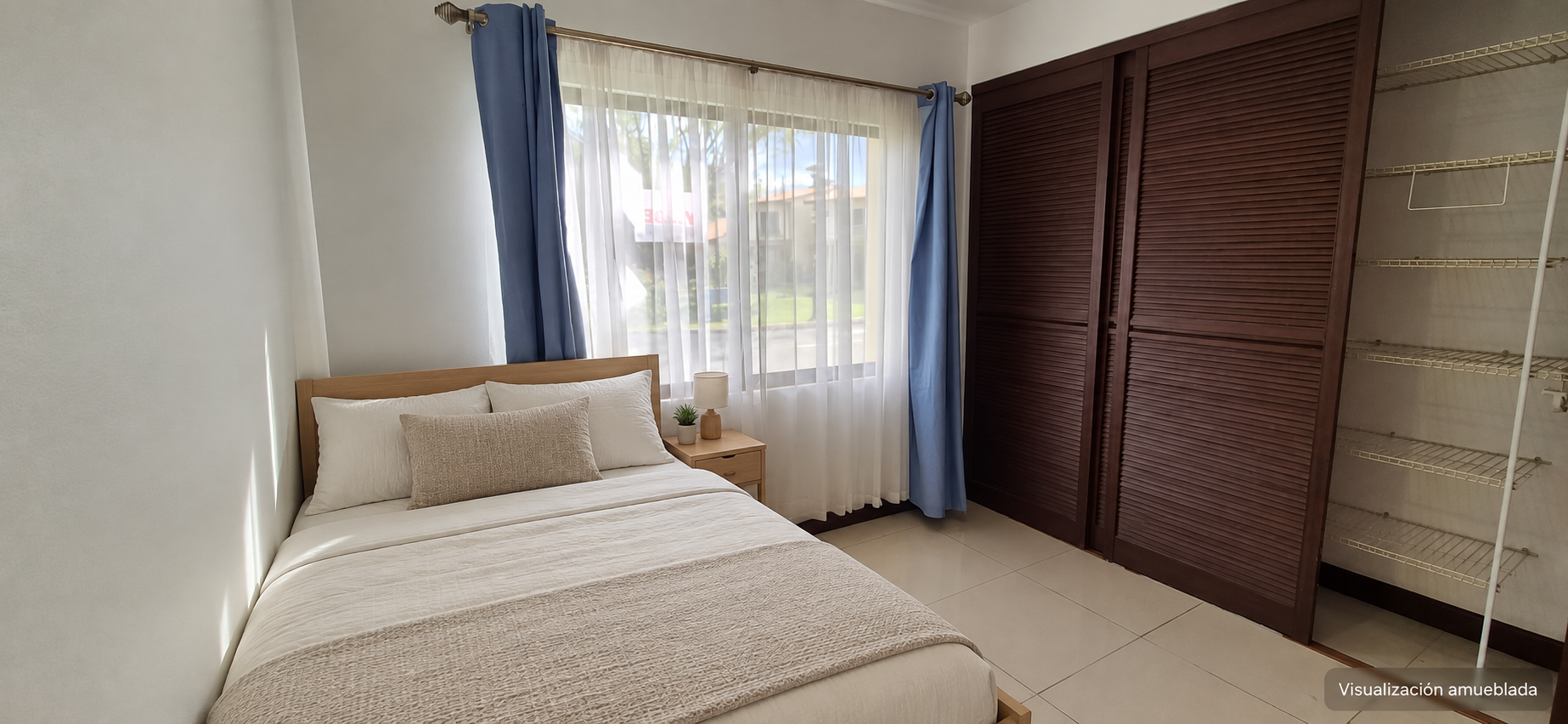 Propuesta amueblada: Dormitorio con clóset