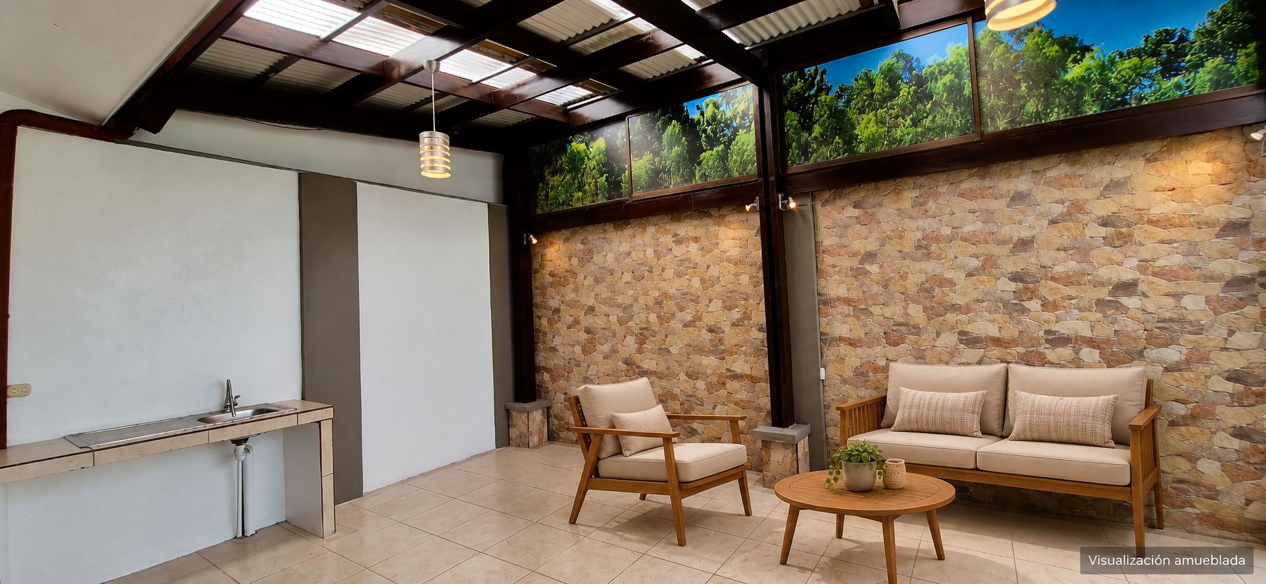 Propuesta amueblada: Terraza para compartir